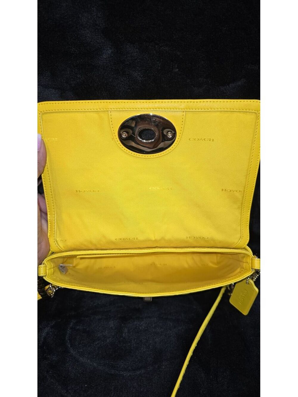 78. Coach 2015 Crosstown Crossbody In Embossed Python Leather - Picture 6 of 8
